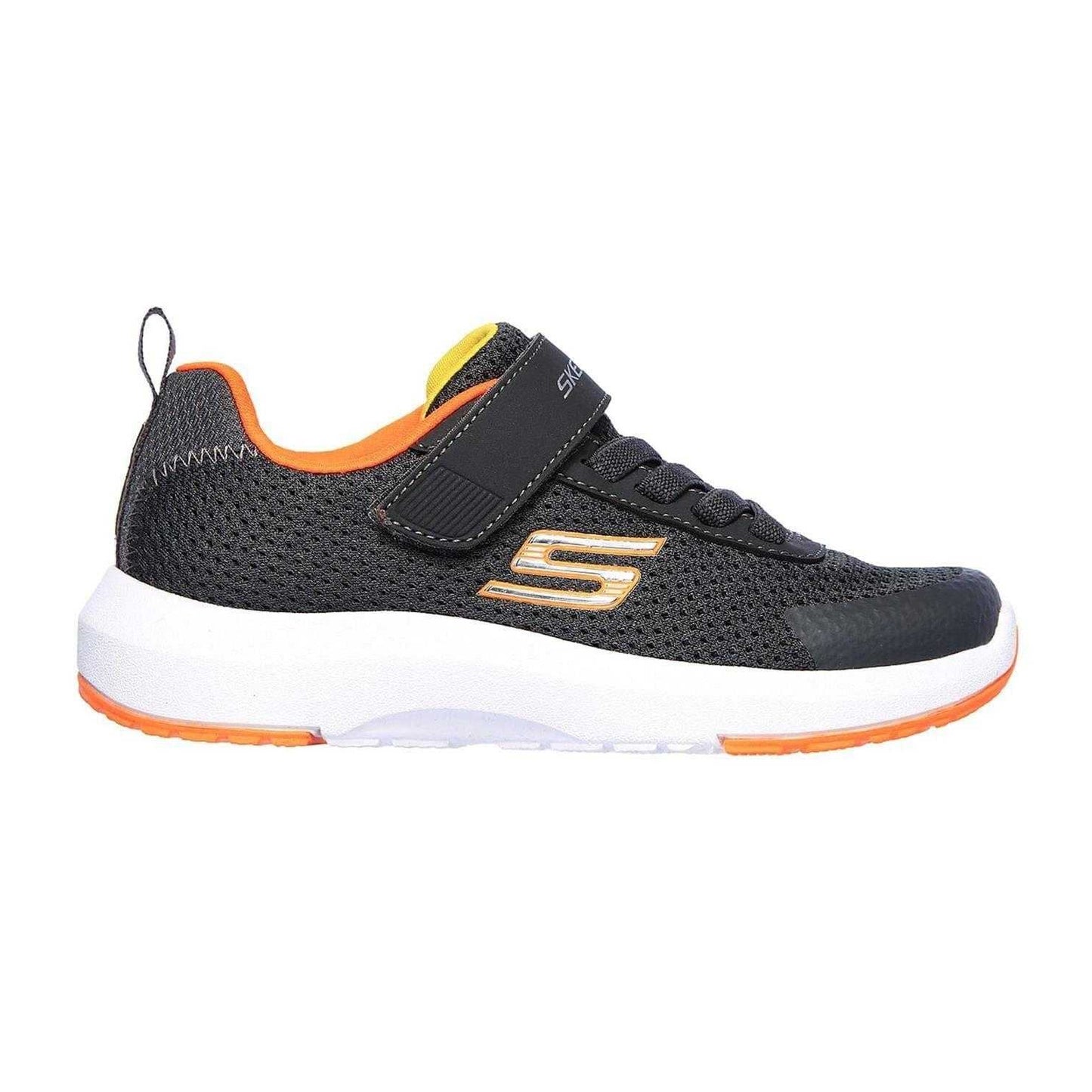 Grey-Orange - Front - Skechers Childrens-Kids Dyna Tread Trainers