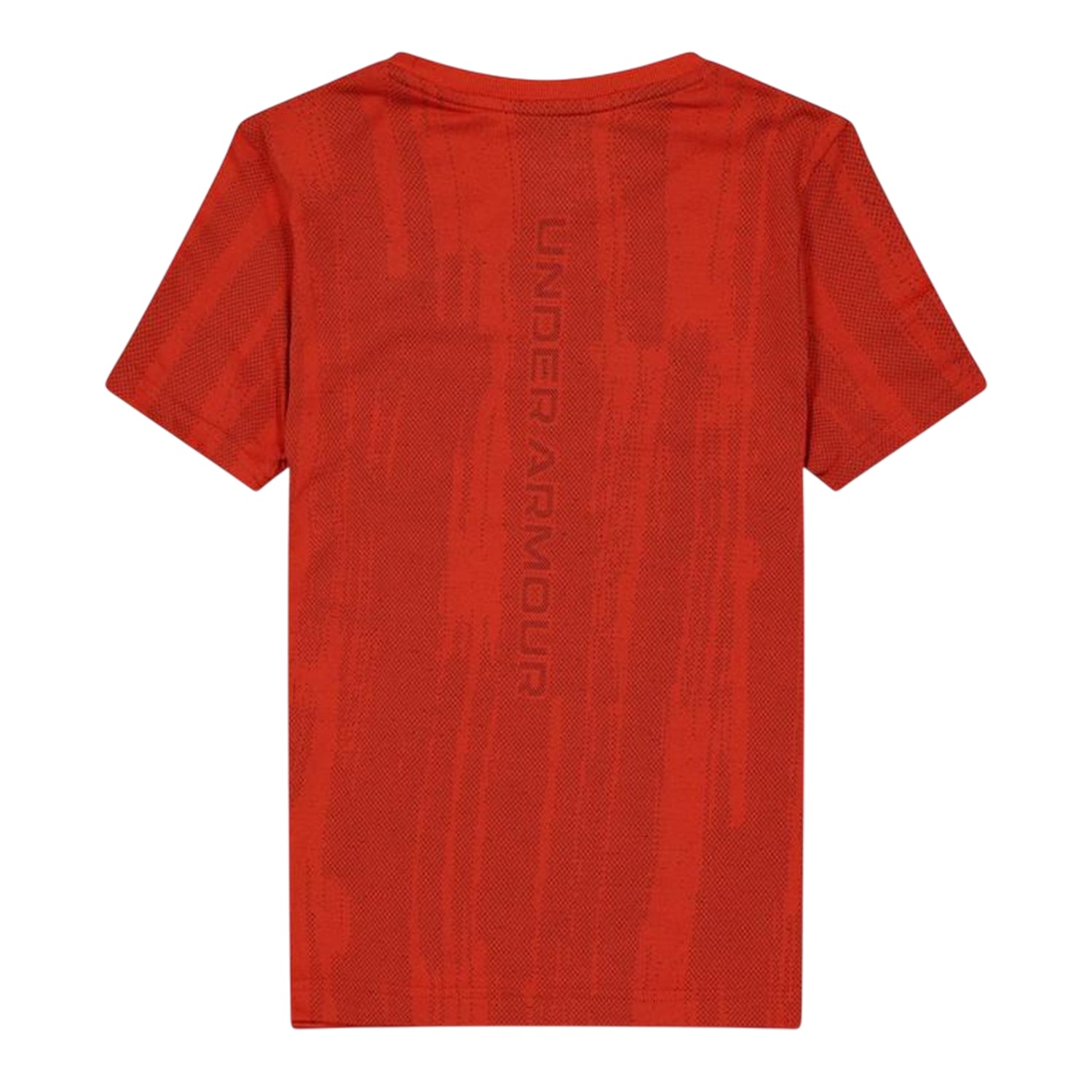 Orange - Back - Under Armour Childrens-Kids Abstract Logo T-Shirt