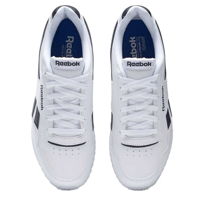 White-Navy - Side - Reebok Mens Royal Glide Classic Trainers