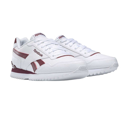 White-Burgundy - Lifestyle - Reebok Mens Royal Glide Classic Trainers
