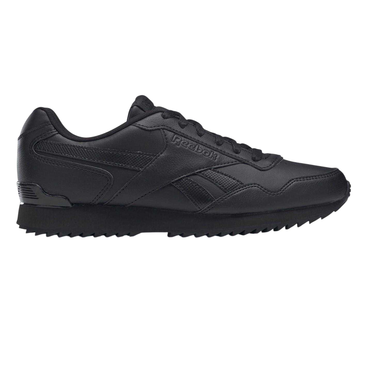Triple Black - Front - Reebok Mens Royal Glide Classic Trainers