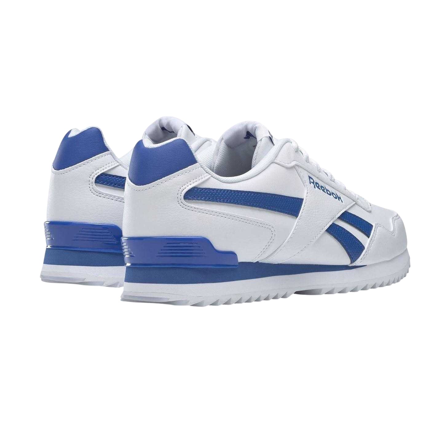 White-Blue - Back - Reebok Mens Royal Glide Classic Trainers