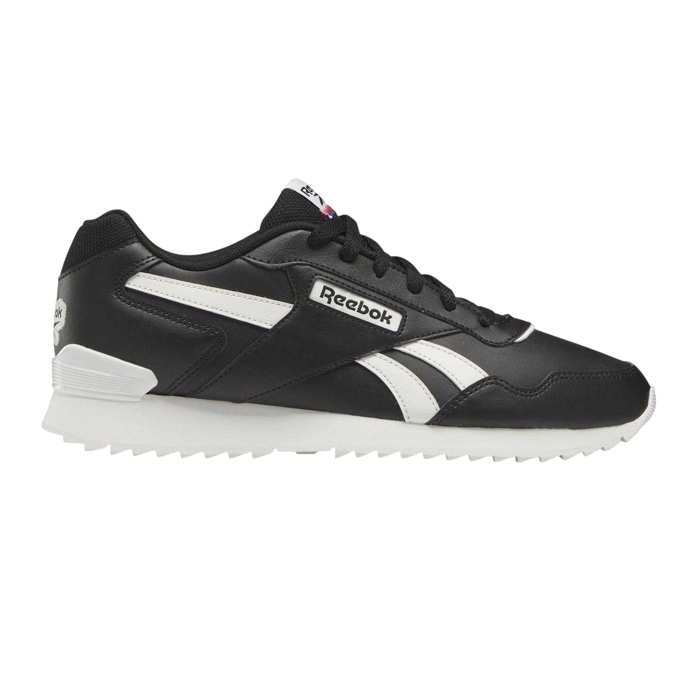 Black-White - Front - Reebok Mens Royal Glide Classic Trainers