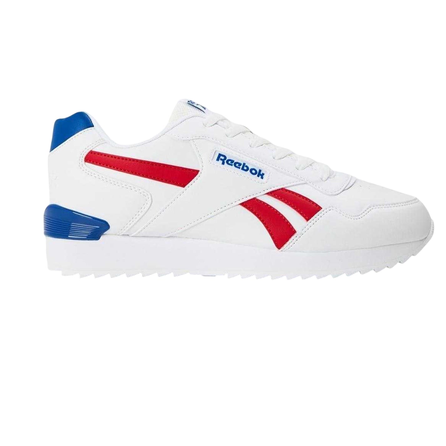 White-Blue-Red - Front - Reebok Mens Royal Glide Classic Trainers