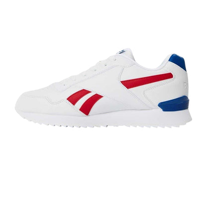 White-Blue-Red - Side - Reebok Mens Royal Glide Classic Trainers