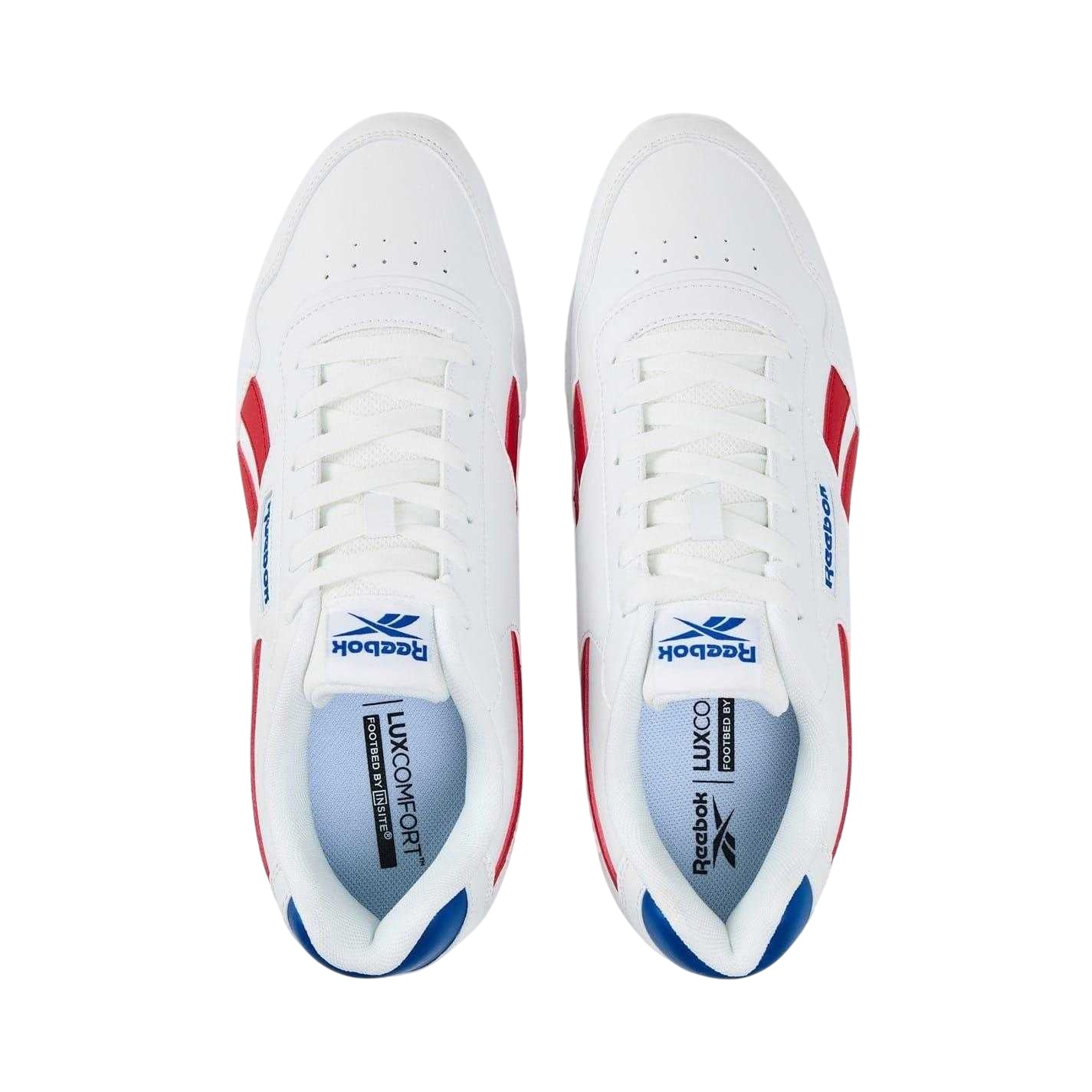 White-Blue-Red - Lifestyle - Reebok Mens Royal Glide Classic Trainers