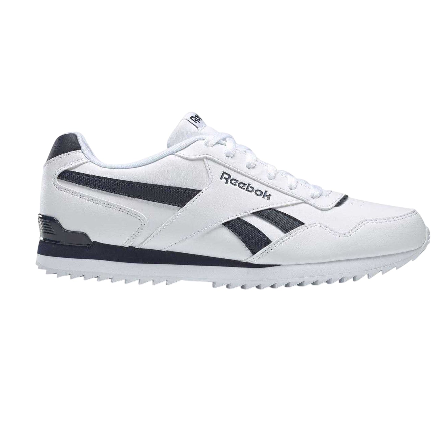 White-Navy - Front - Reebok Mens Royal Glide Classic Trainers