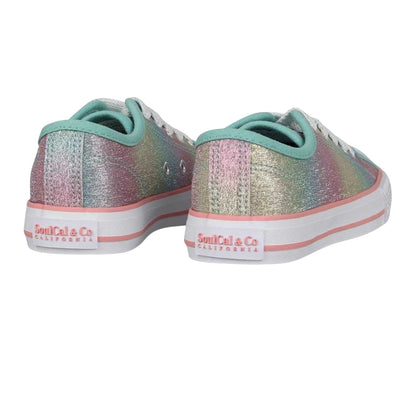 Rainbow - Back - SoulCal Childrens-Kids Classic Canvas Trainers
