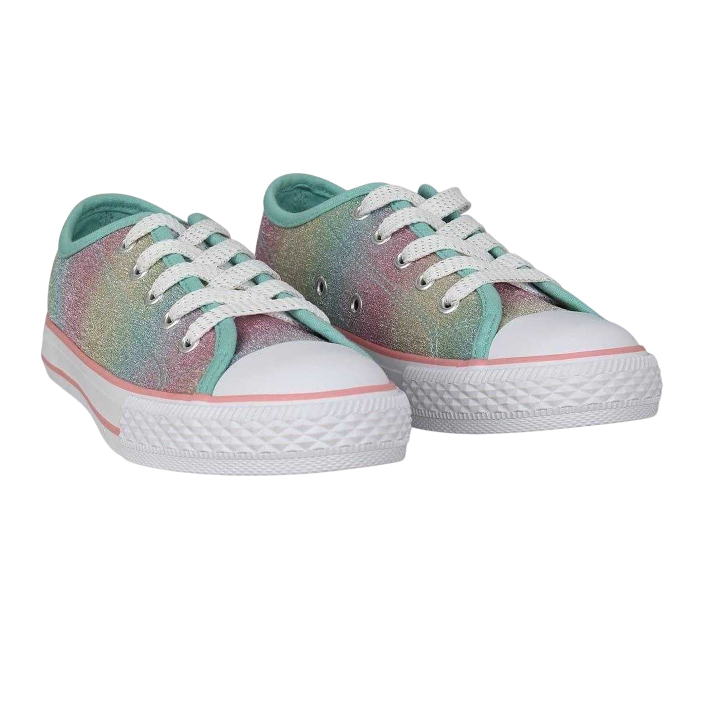 Rainbow - Pack Shot - SoulCal Childrens-Kids Classic Canvas Trainers