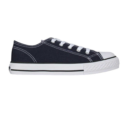 Navy - Front - SoulCal Childrens-Kids Classic Canvas Trainers