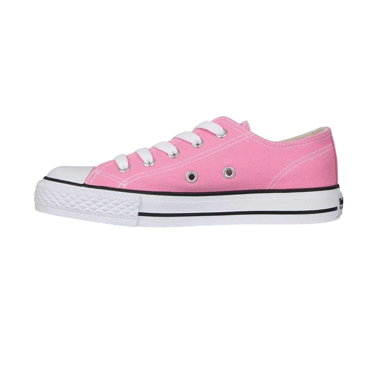 Pink - Side - SoulCal Childrens-Kids Classic Canvas Trainers