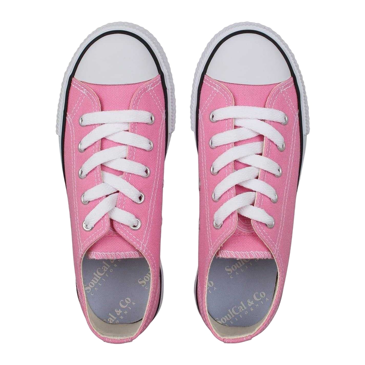 Pink - Lifestyle - SoulCal Childrens-Kids Classic Canvas Trainers