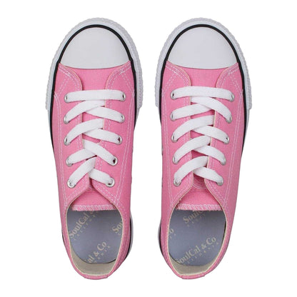 Pink - Lifestyle - SoulCal Childrens-Kids Classic Canvas Trainers