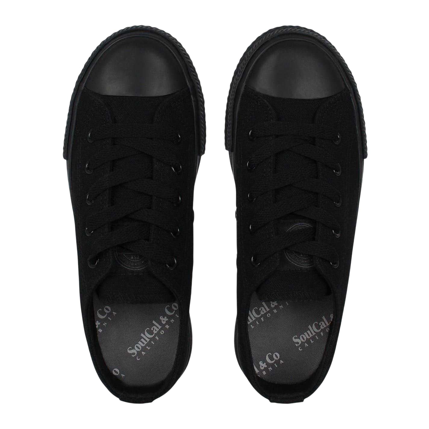 Black - Lifestyle - SoulCal Childrens-Kids Classic Canvas Trainers