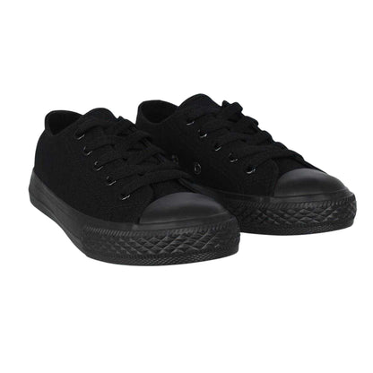 Black - Pack Shot - SoulCal Childrens-Kids Classic Canvas Trainers