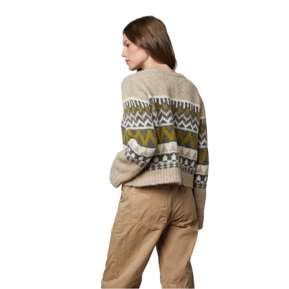 Pistachio - Back - Velvet by Graham & Spencer Womens-Ladies Fair Isle Regular Jumper