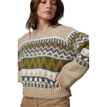 Pistachio - Side - Velvet by Graham & Spencer Womens-Ladies Fair Isle Regular Jumper