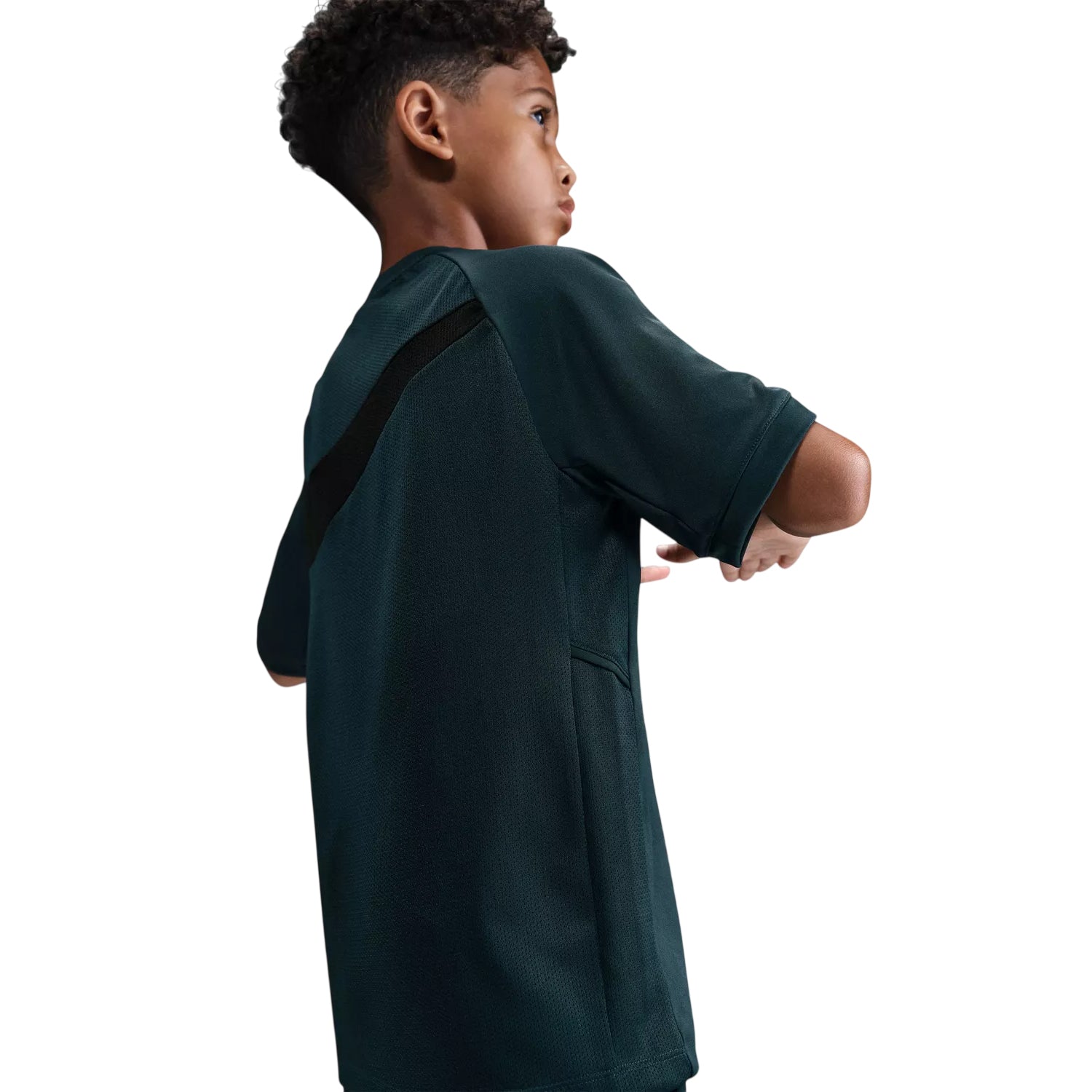 Seaweed - Side - Nike Childrens-Kids Academy Swoosh Dri-FIT Raglan T-Shirt