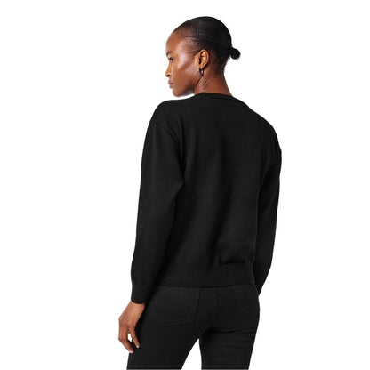 Black - Lifestyle - Karl Lagerfeld Womens-Ladies Embellished Long-Sleeved Sweatshirt