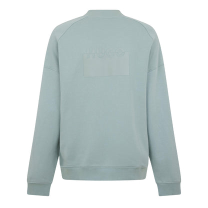 Pastel Green - Back - Hugo Boss Mens Delastcrew Raglan Raglan Sweatshirt
