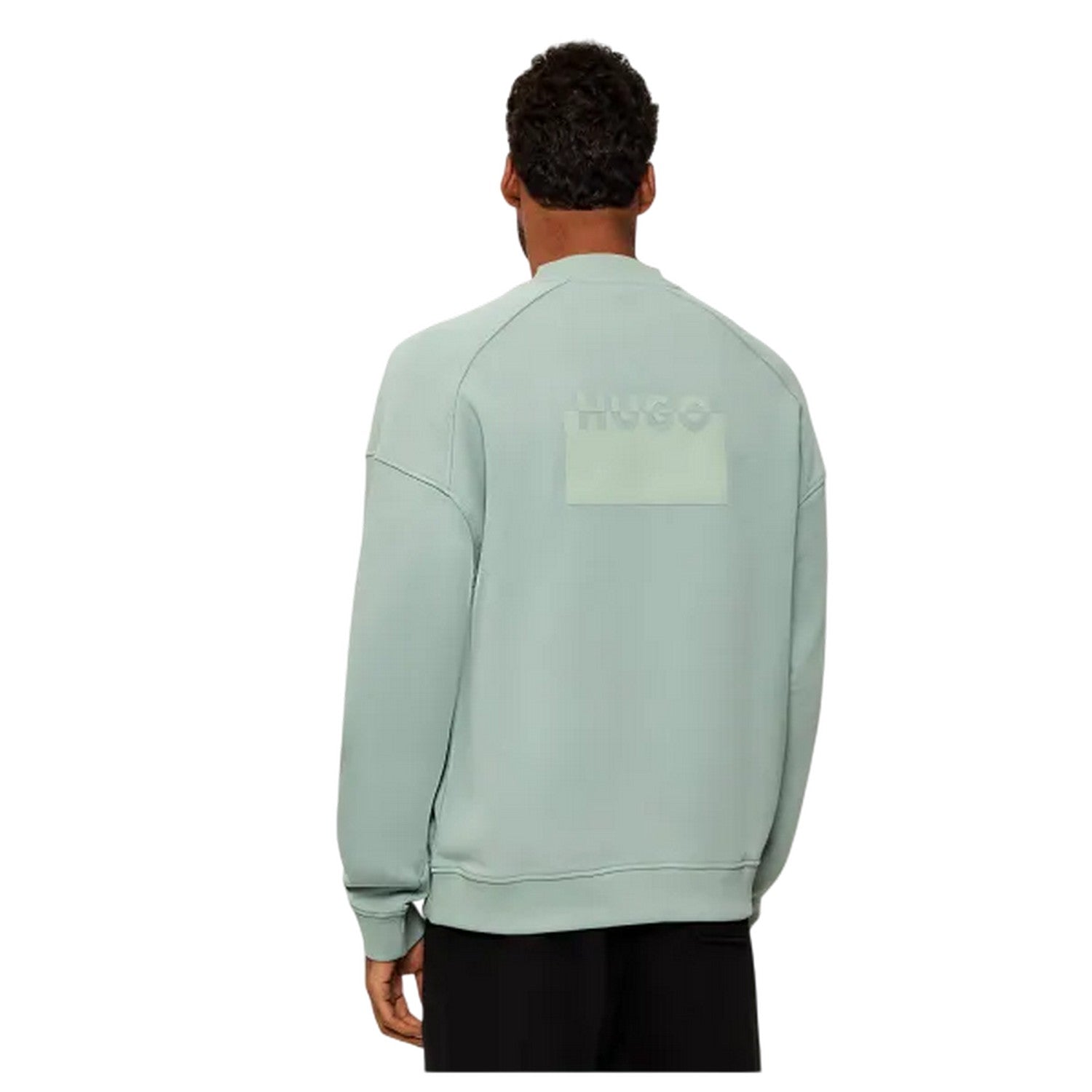 Pastel Green - Lifestyle - Hugo Boss Mens Delastcrew Raglan Raglan Sweatshirt