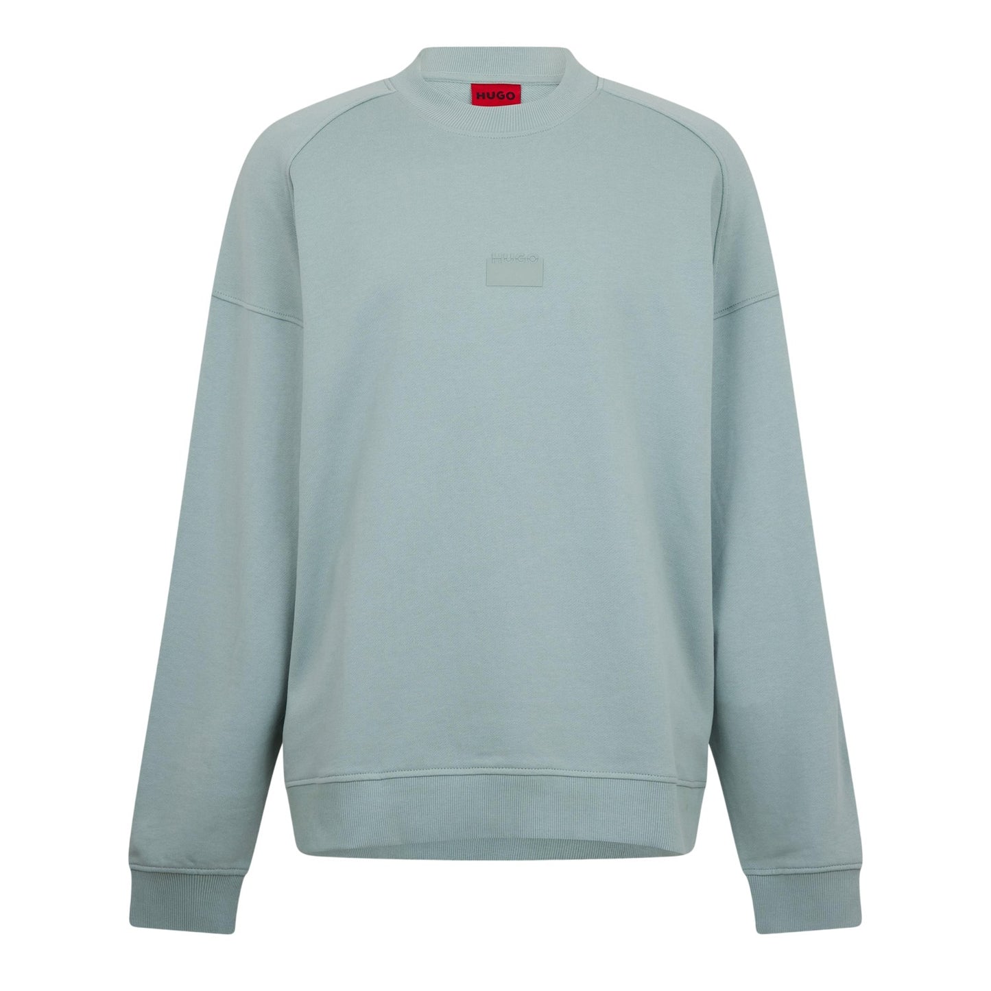 Pastel Green - Front - Hugo Boss Mens Delastcrew Raglan Raglan Sweatshirt