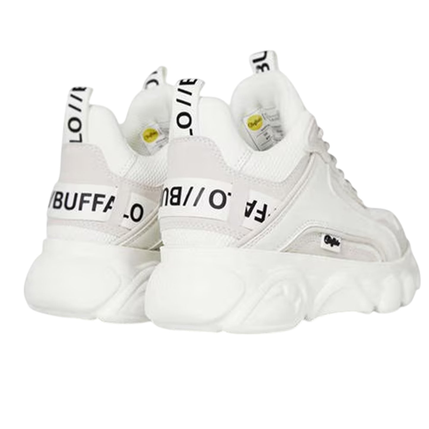 White - Back - Buffalo Womens-Ladies Cld Chai Chunky Vegan Leather Trainers