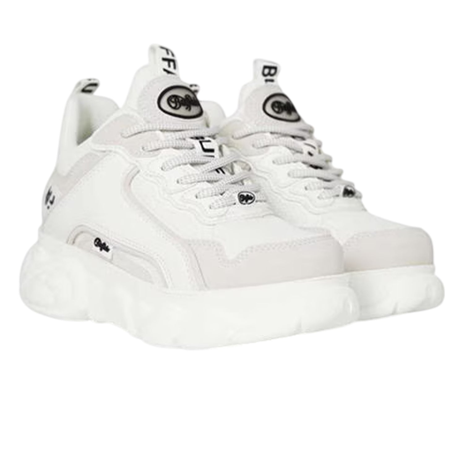 White - Lifestyle - Buffalo Womens-Ladies Cld Chai Chunky Vegan Leather Trainers