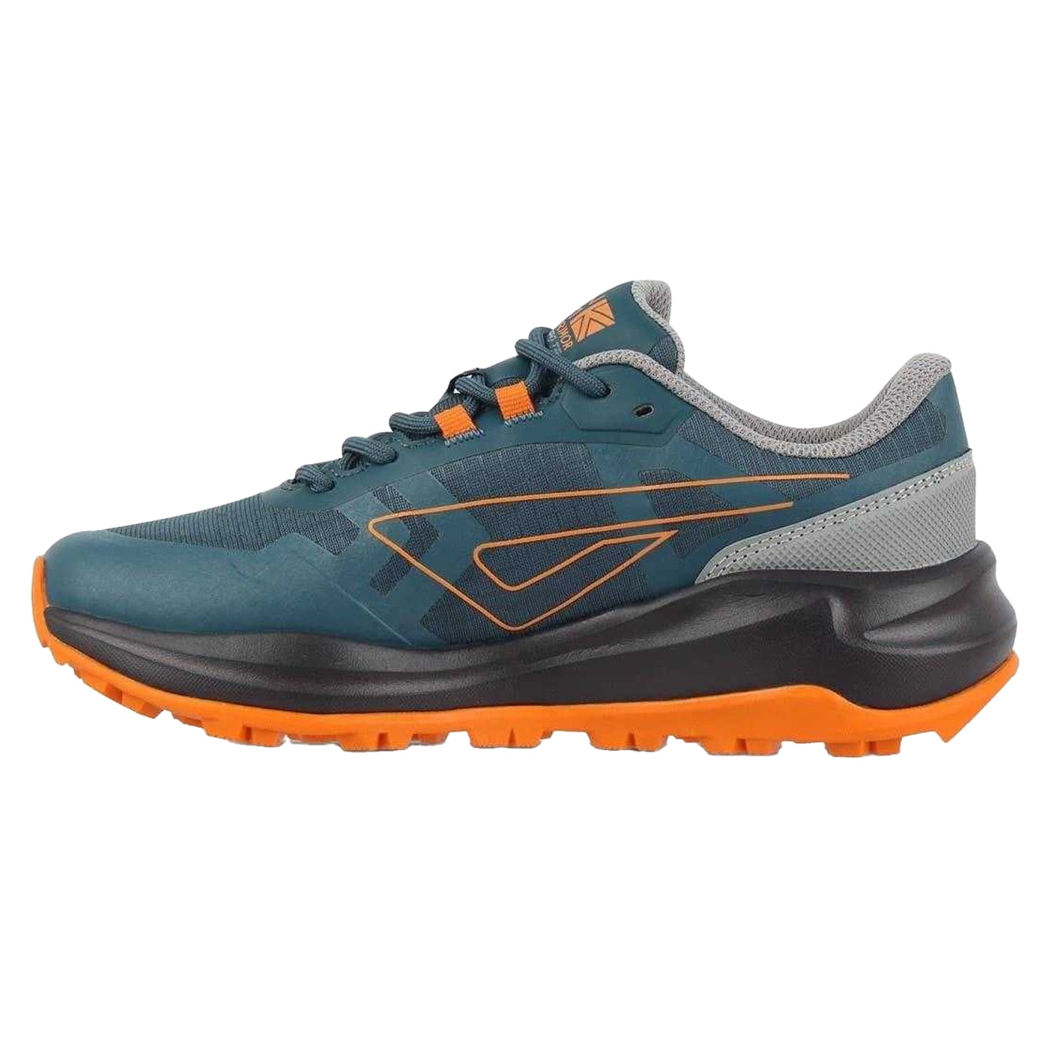 Teal-Grey-Orange - Back - Karrimor Boys Tempo Trail Trainers