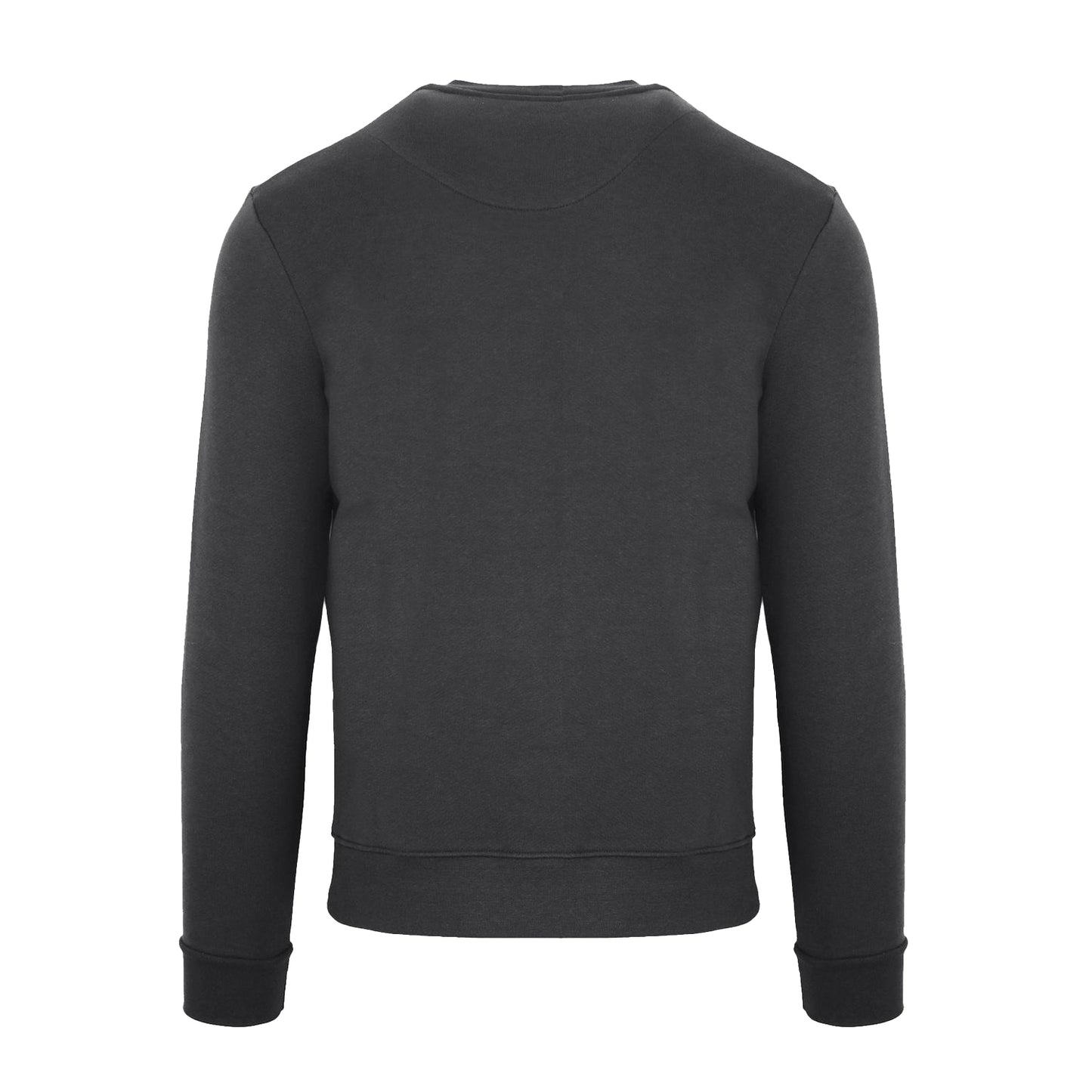 Antracite - Back - Aquascutum Mens Crew Neck Long-Sleeved Sweatshirt