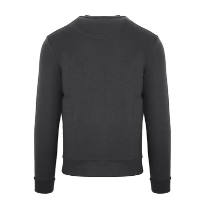 Antracite - Back - Aquascutum Mens Crew Neck Long-Sleeved Sweatshirt