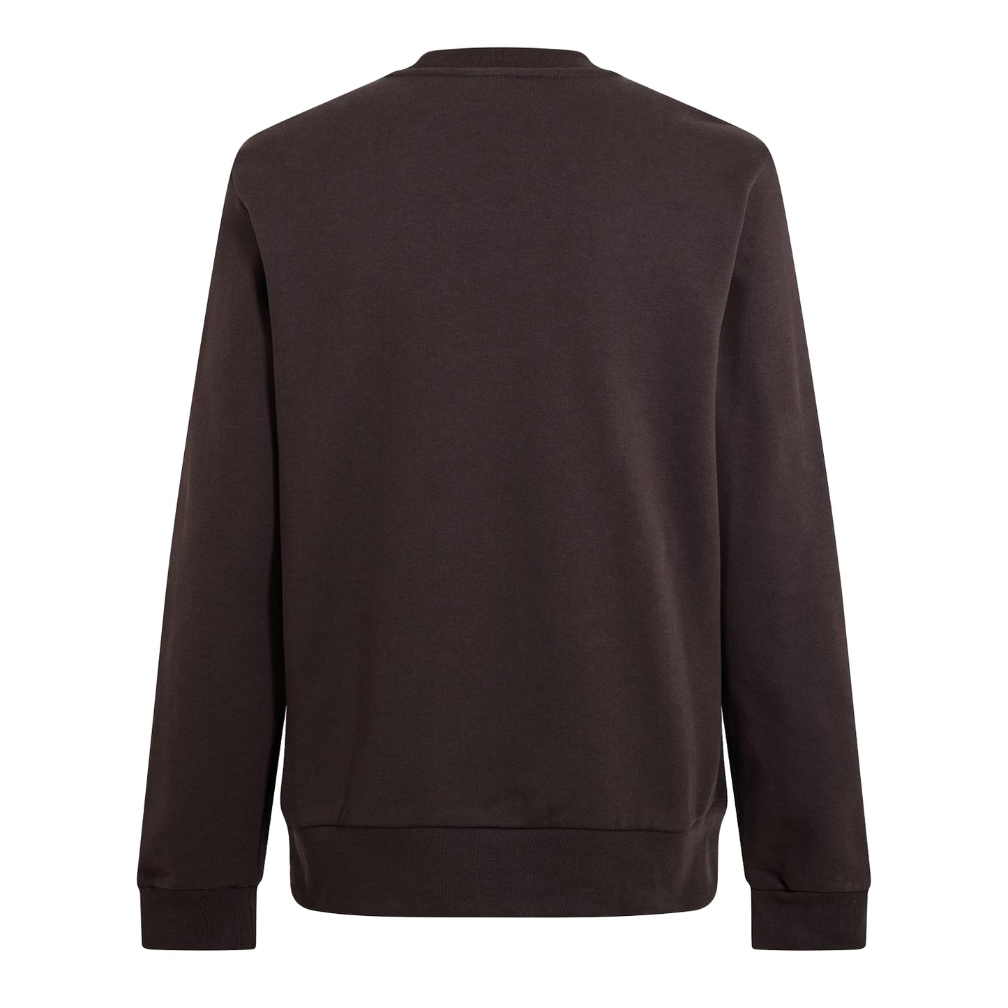 Brown - Back - Lacoste Mens Small Logo Fleece Crew Neck Sweatshirt