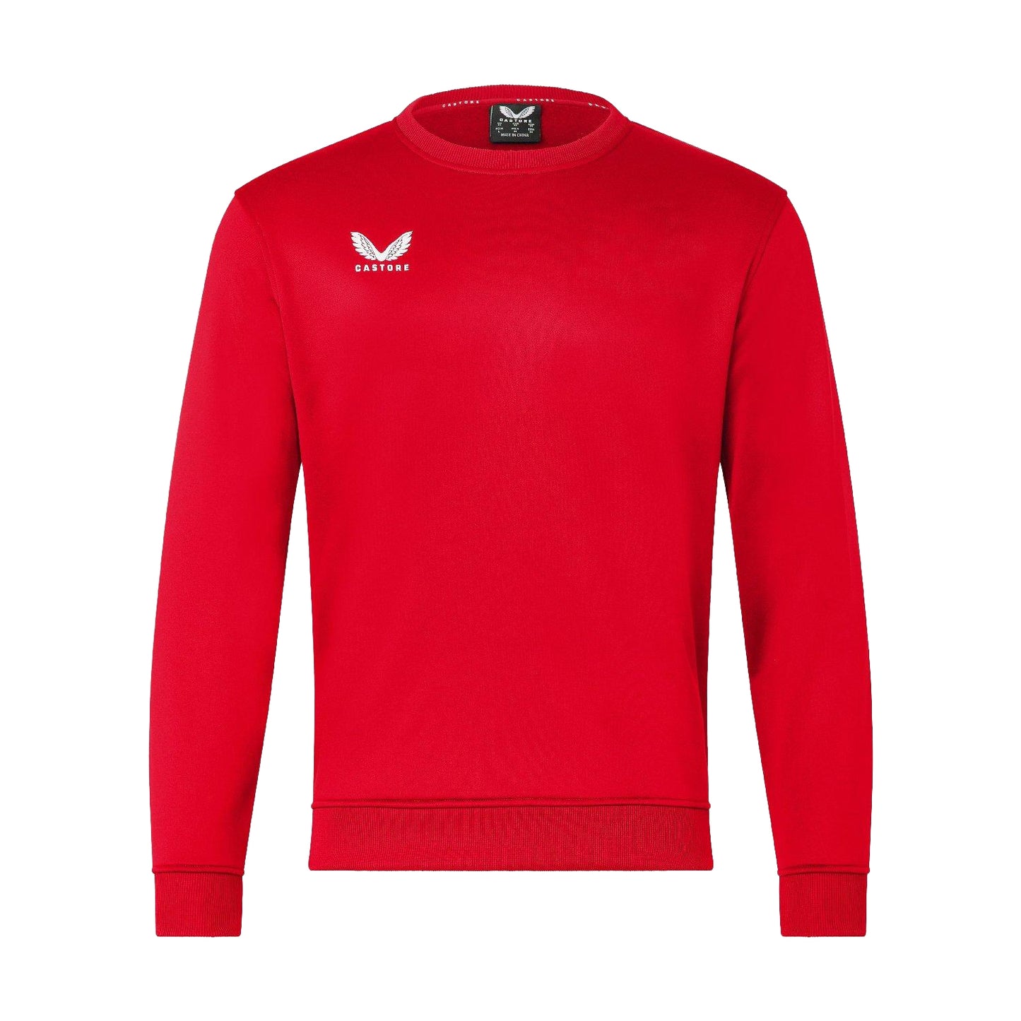 True Red - Front - Castore Mens Crew Neck Sweatshirt