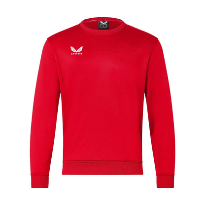True Red - Front - Castore Mens Crew Neck Sweatshirt