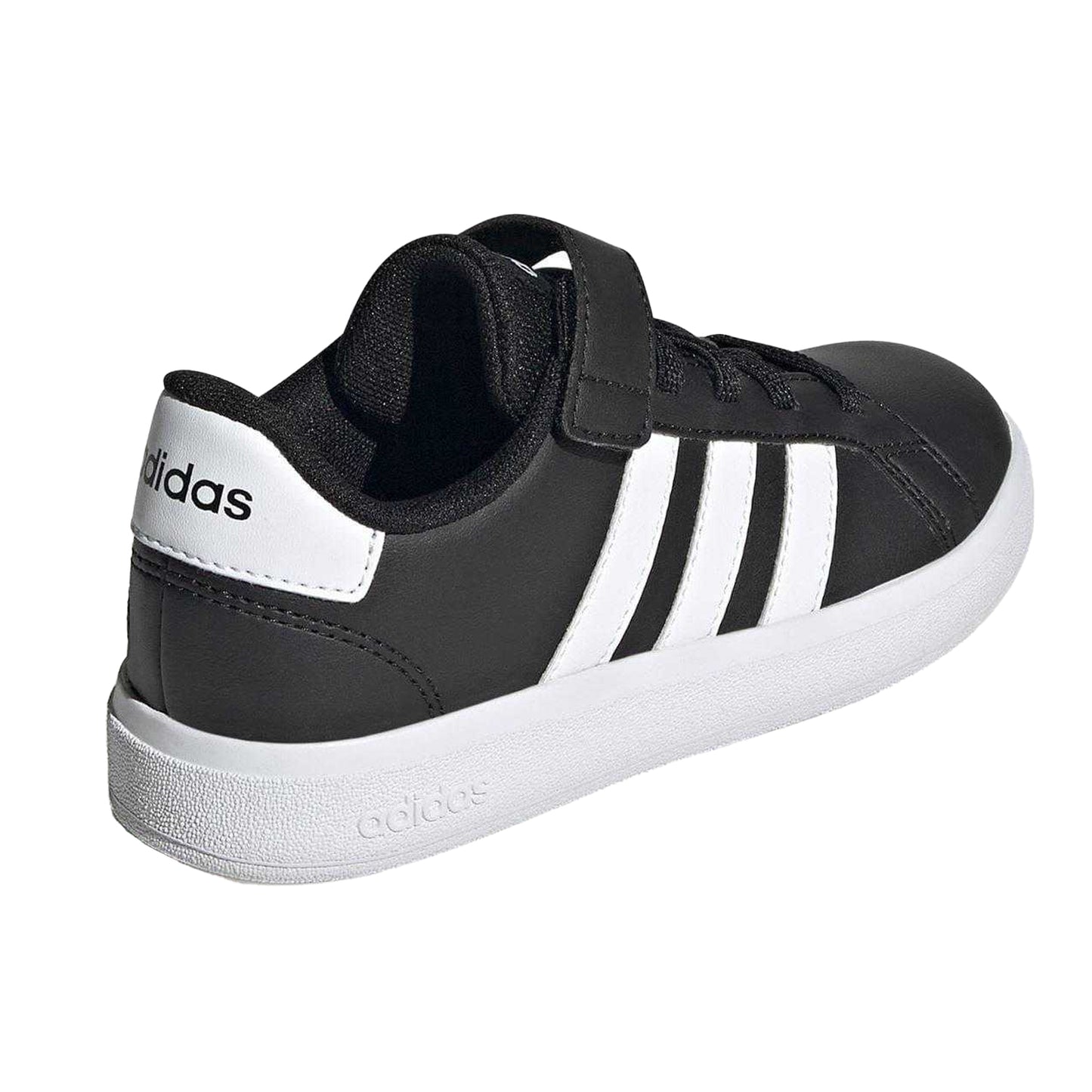 Black-White - Back - Adidas Boys Grand Court 2.0 Trainers