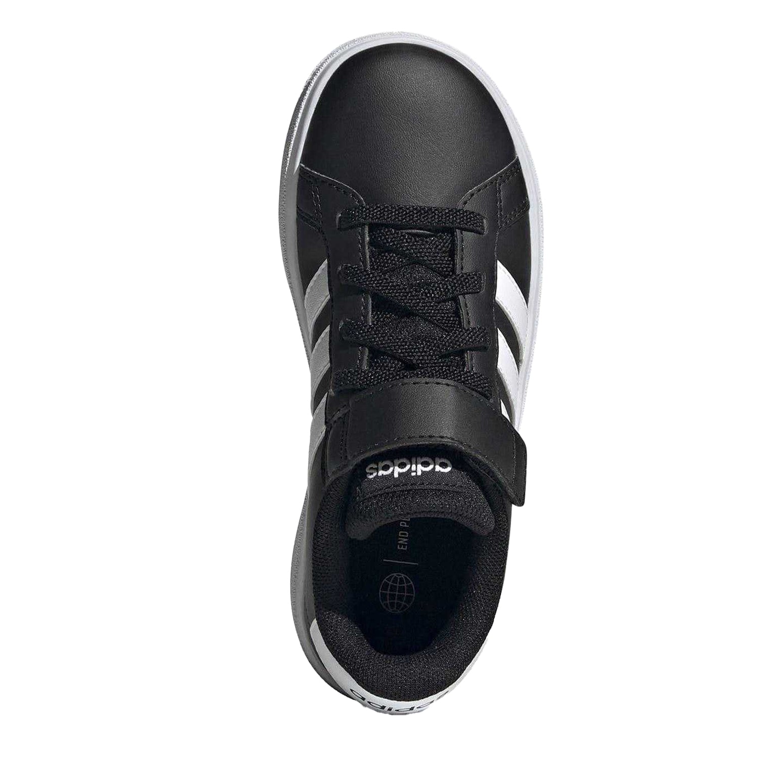 Black-White - Lifestyle - Adidas Boys Grand Court 2.0 Trainers