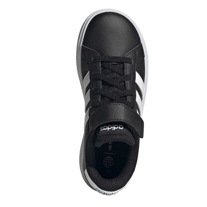 Black-White - Lifestyle - Adidas Boys Grand Court 2.0 Trainers