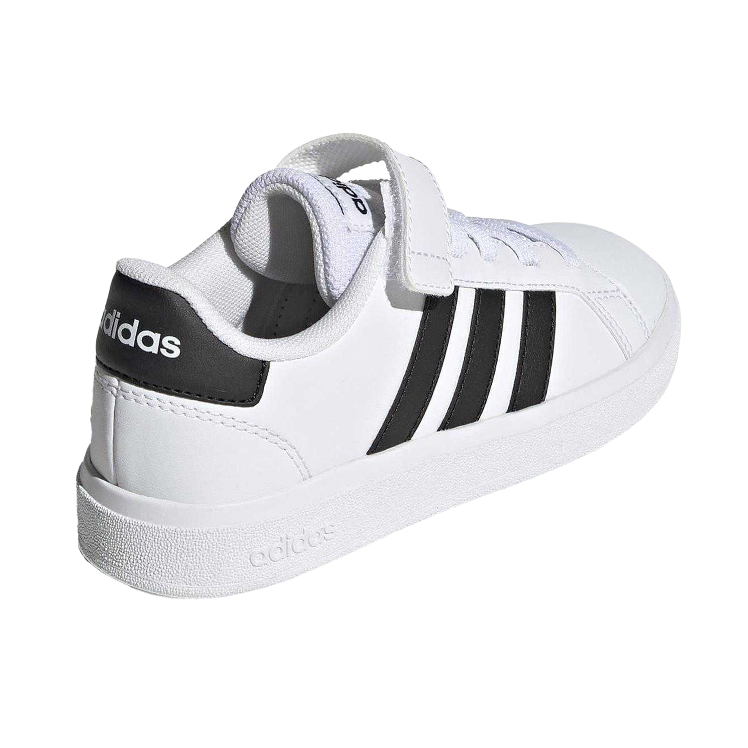 White-Black - Back - Adidas Boys Grand Court 2.0 Trainers