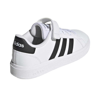 White-Black - Back - Adidas Boys Grand Court 2.0 Trainers