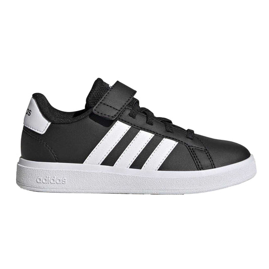 Black-White - Front - Adidas Boys Grand Court 2.0 Trainers