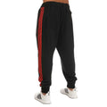 Black-Red - Side - Adidas Mens Lifestyler FC Bayern Munich Jogging Bottoms