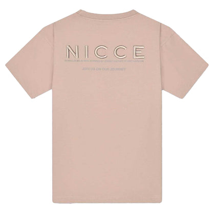 Ash Grey - Back - Nicce Mens Essential Crew Neck Oversized T-Shirt