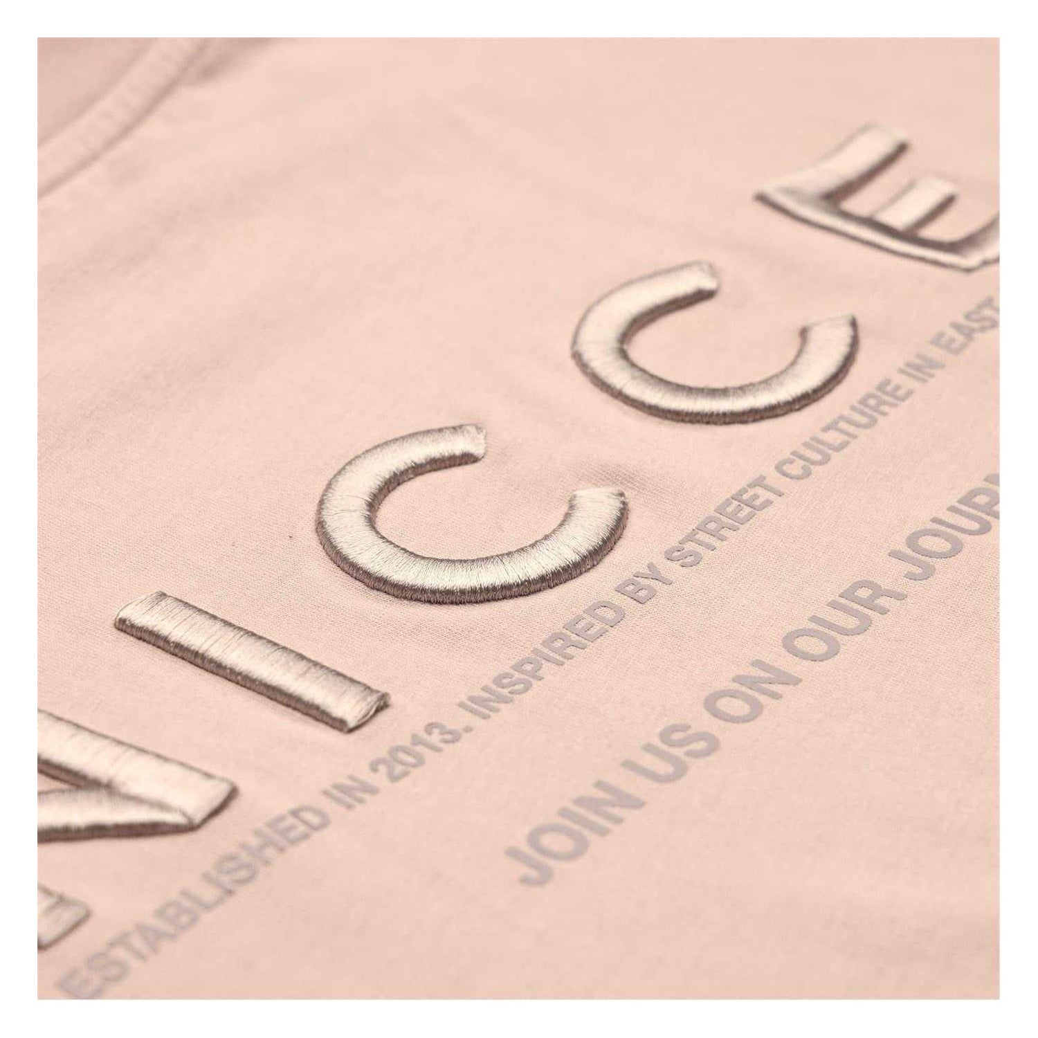Ash Grey - Lifestyle - Nicce Mens Essential Crew Neck Oversized T-Shirt