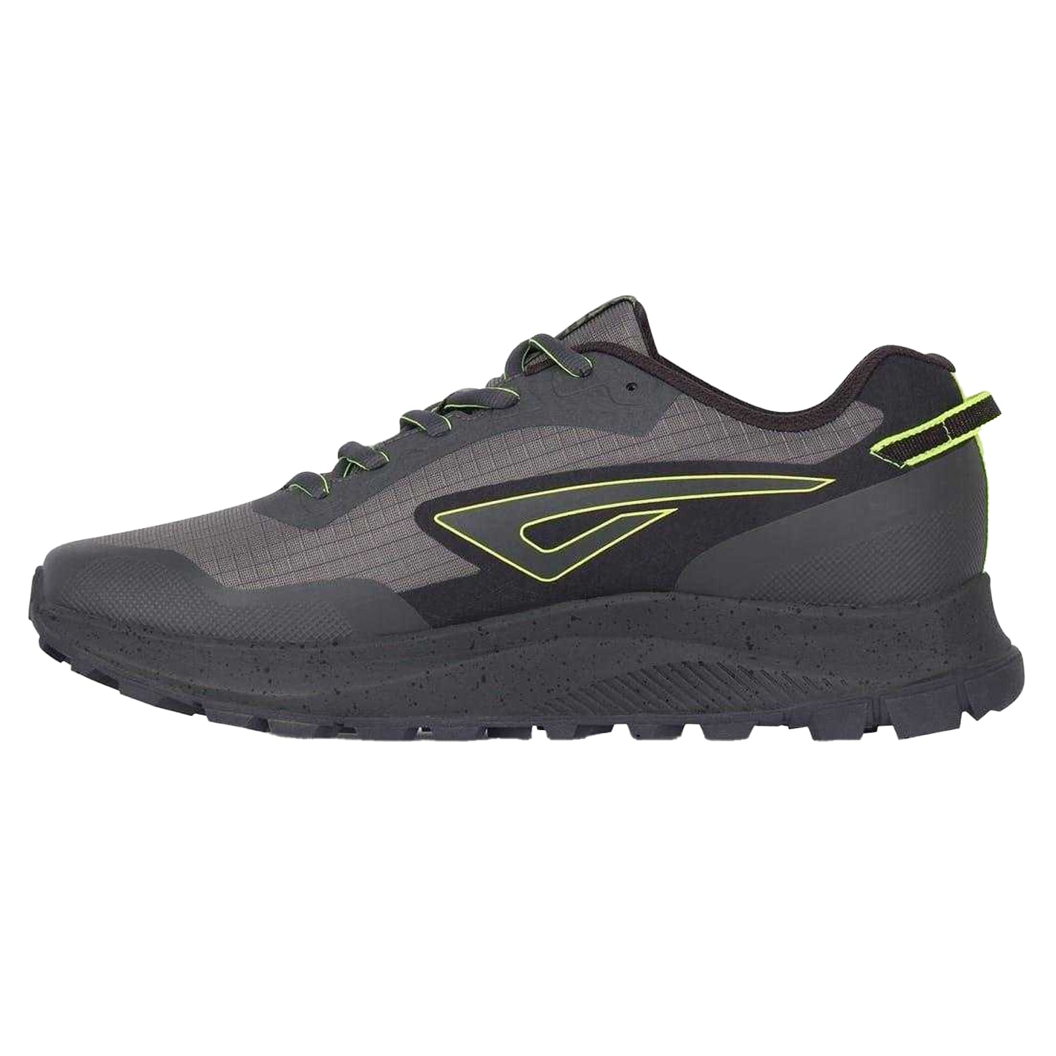 Grey-Lime - Side - Karrimor Mens Tempo Trail Running Trainers