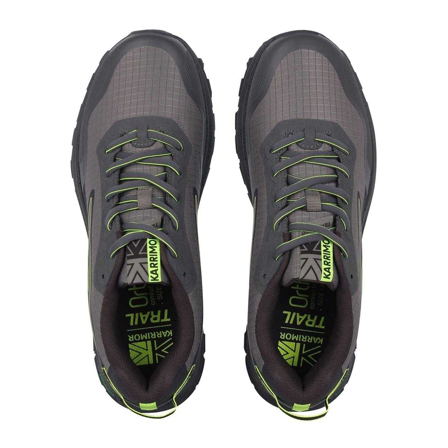 Grey-Lime - Lifestyle - Karrimor Mens Tempo Trail Running Trainers