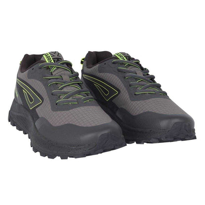 Grey-Lime - Close up - Karrimor Mens Tempo Trail Running Trainers