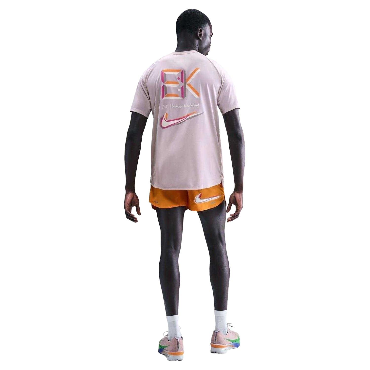 White-Red - Back - Nike Mens Back Print Jersey Crew Neck Raglan T-Shirt