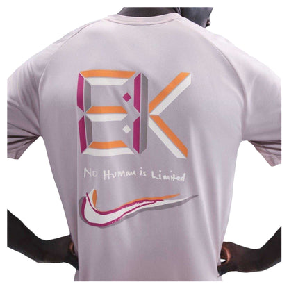 White-Red - Side - Nike Mens Back Print Jersey Crew Neck Raglan T-Shirt
