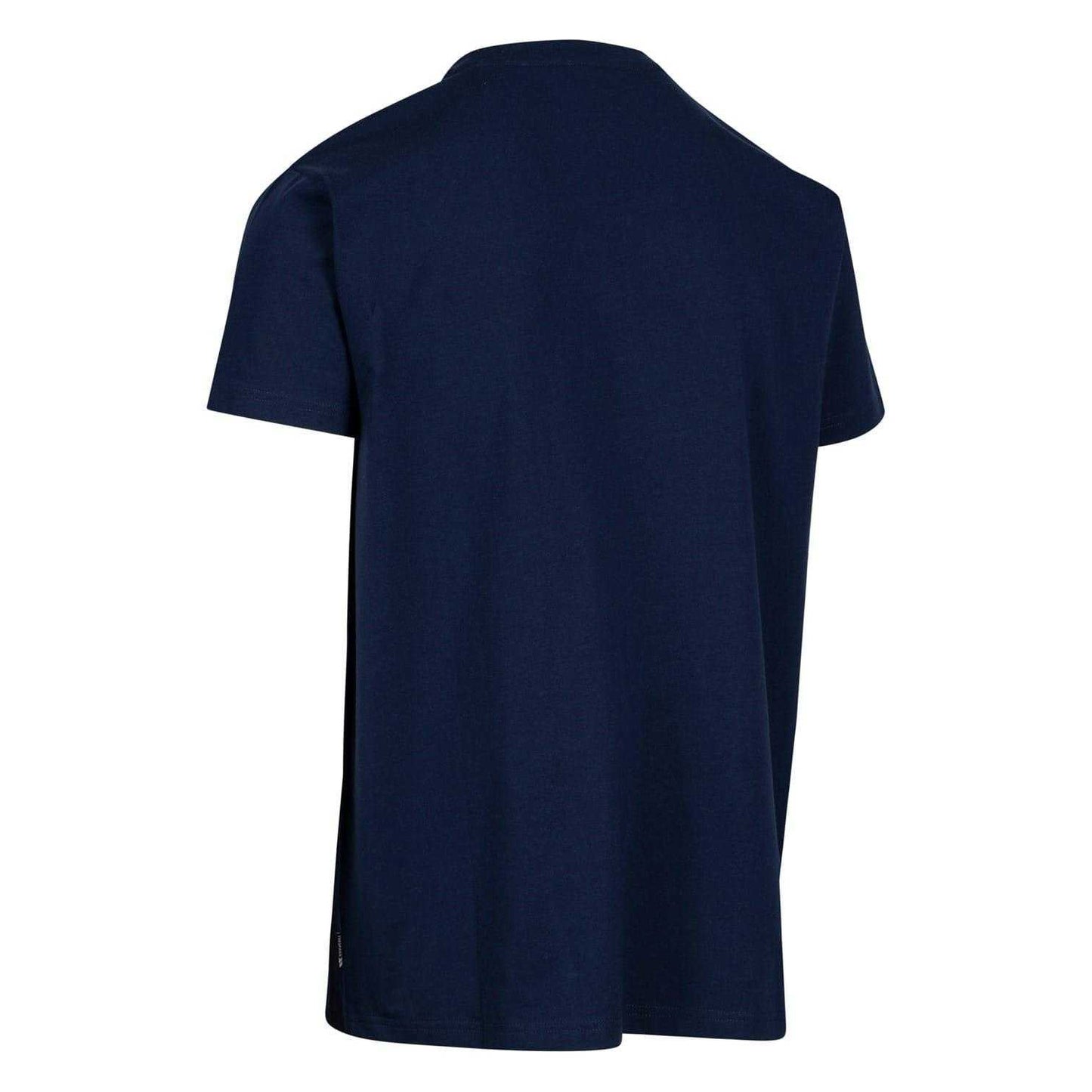Navy - Back - Trespass Mens Cedarf Lettering Crew Neck T-Shirt
