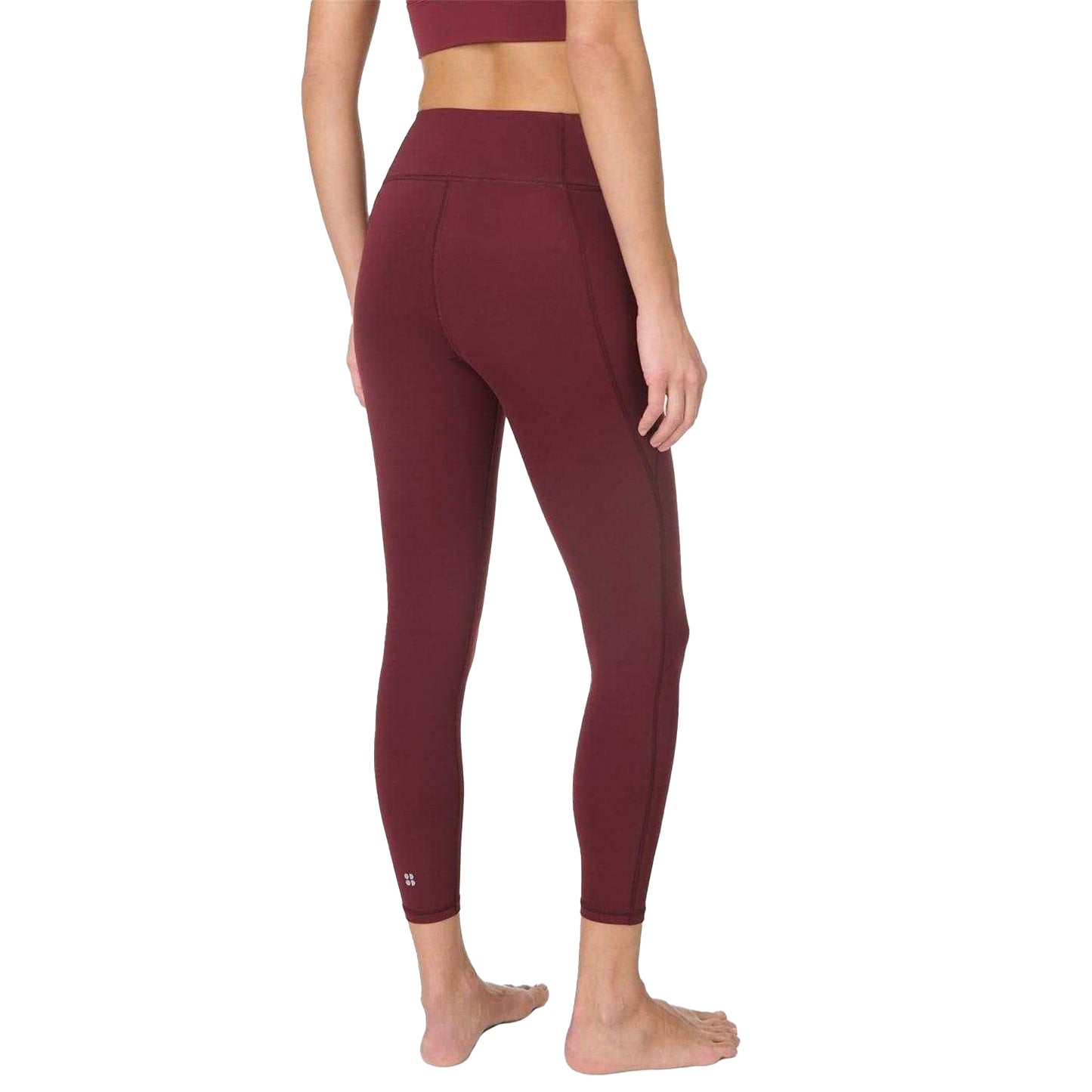 Garnet Red - Back - Sweaty Betty Womens-Ladies Ultimate Studio 3-4 Length Leggings